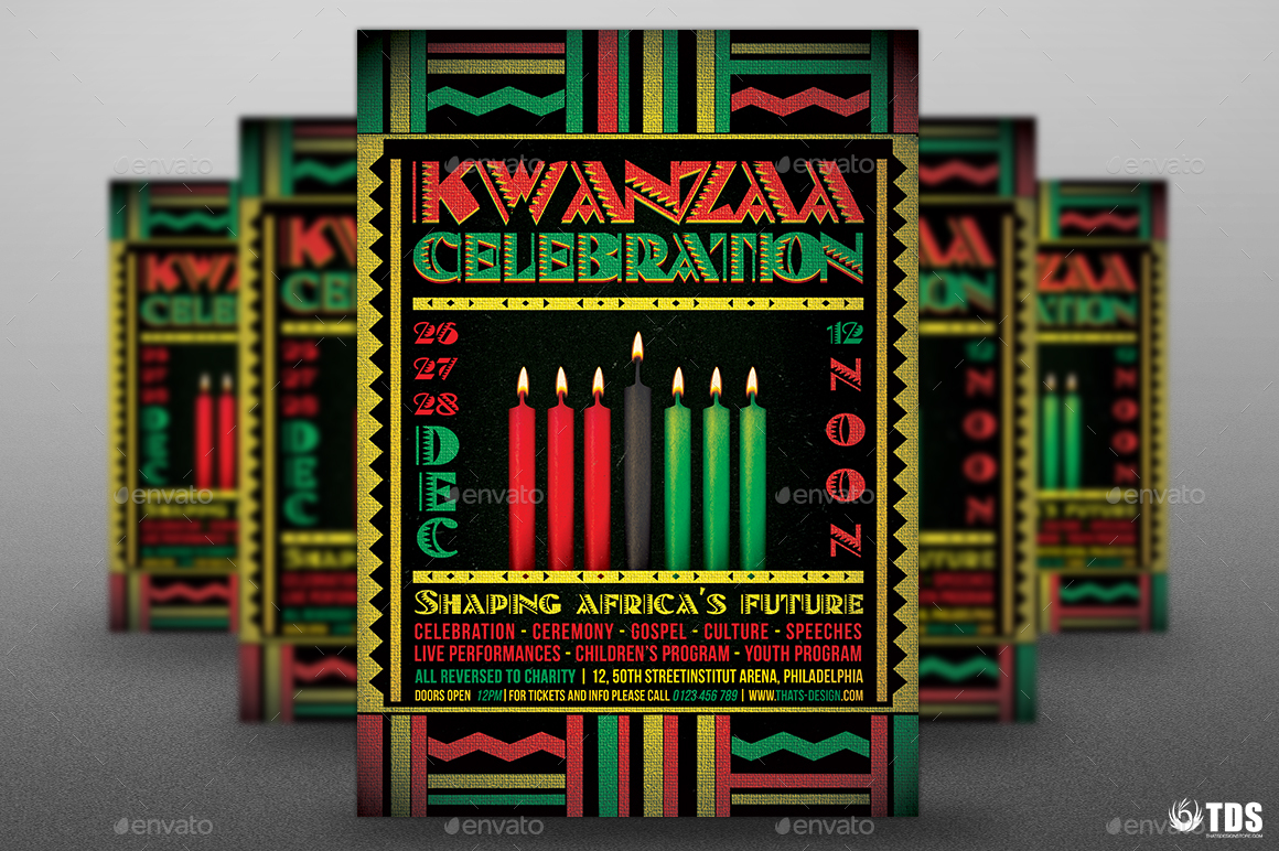 Kwanzaa Flyer Template by lou606 GraphicRiver